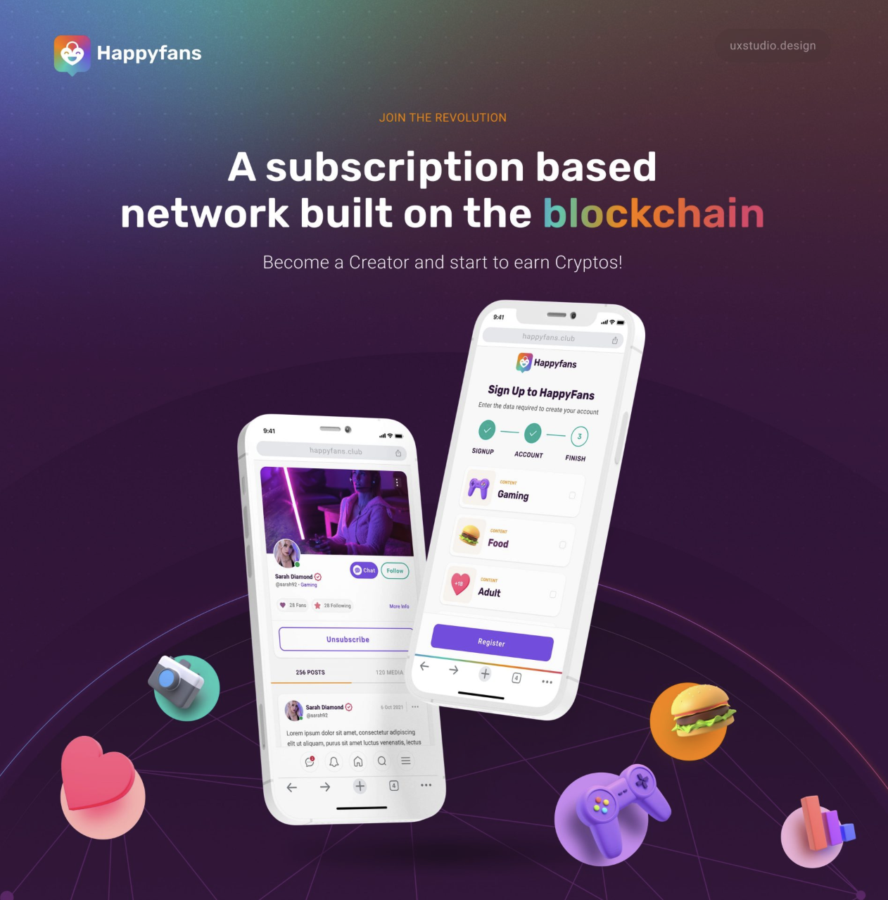 Happyfans – A Subscription-Based Network Built on Web3