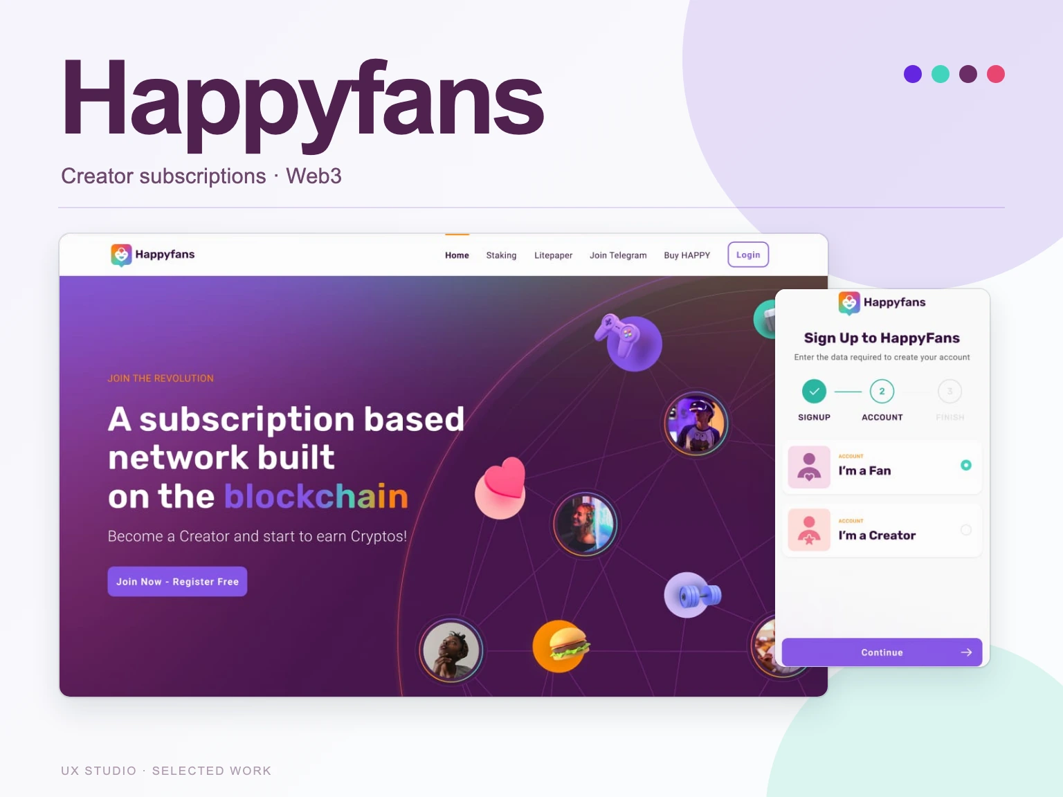 Happyfans – A Subscription-Based Network Built on Web3